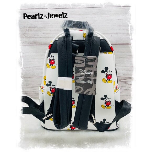 disney mickey mouse allover print mini backpack Loungefly and Minnie Classic All Over Womens Double Strap Shoulder Bag Purse: Handbags and red stars Personalized Disney Mickey Mouse Allover